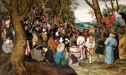 Pieter Brueghel the Younger The Preaching of St John the Baptist oil on canvas